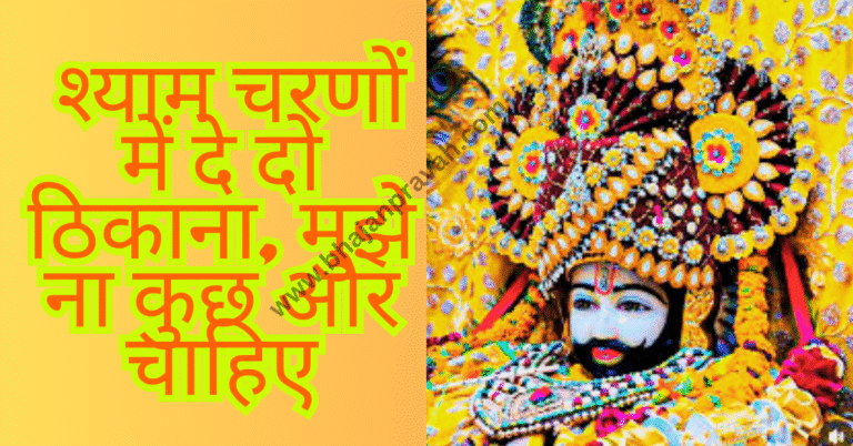 shyam charno mein