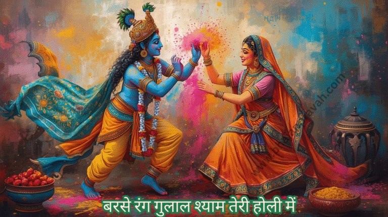 barse rang gulal shyam teri holi mein