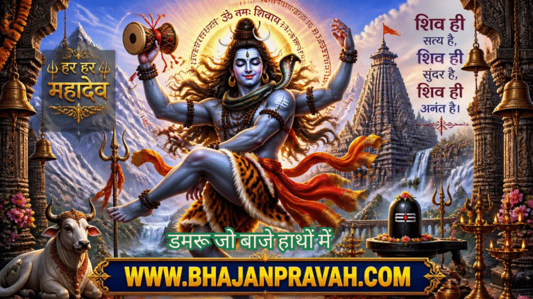 डमरू जो बाजे हाथों में