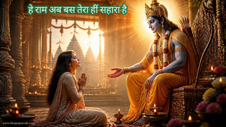 हे राम अब बस तेरा हीं सहारा है