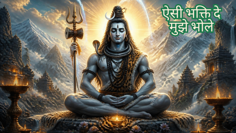 ऐसी भक्ति दे मुझे भोले