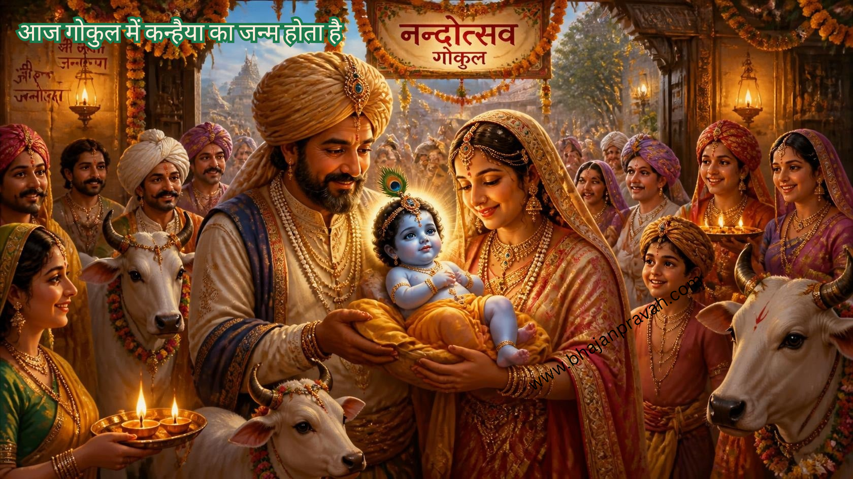 आज गोकुल में कन्हैया का जन्म होता है