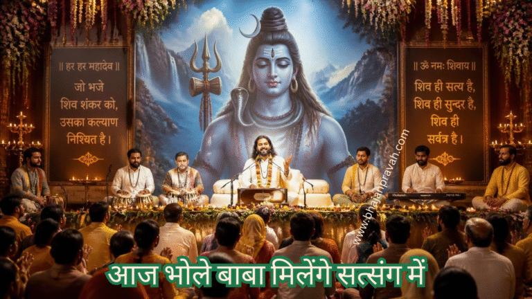 आज भोले बाबा मिलेंगे सत्संग में