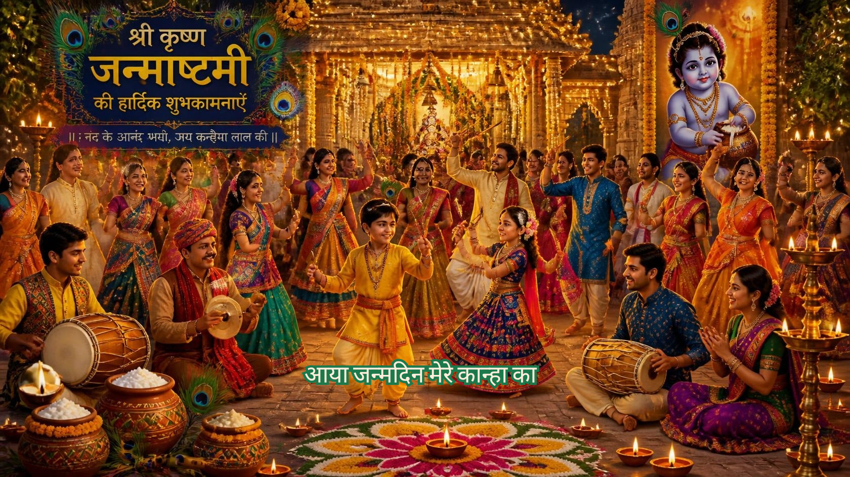 आया जन्मदिन मेरे कान्हा का