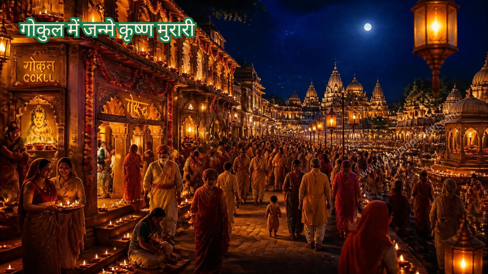 गोकुल में जन्मे कृष्ण मुरारी