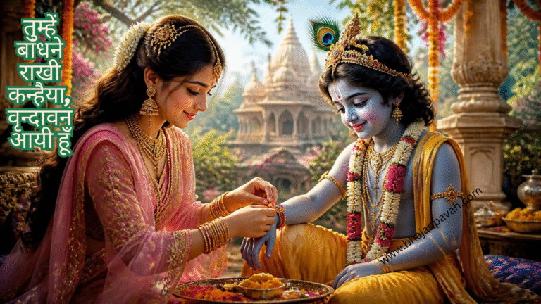 तुम्हें बांधने राखी कन्हैया, वृन्दावन आयी हूँ