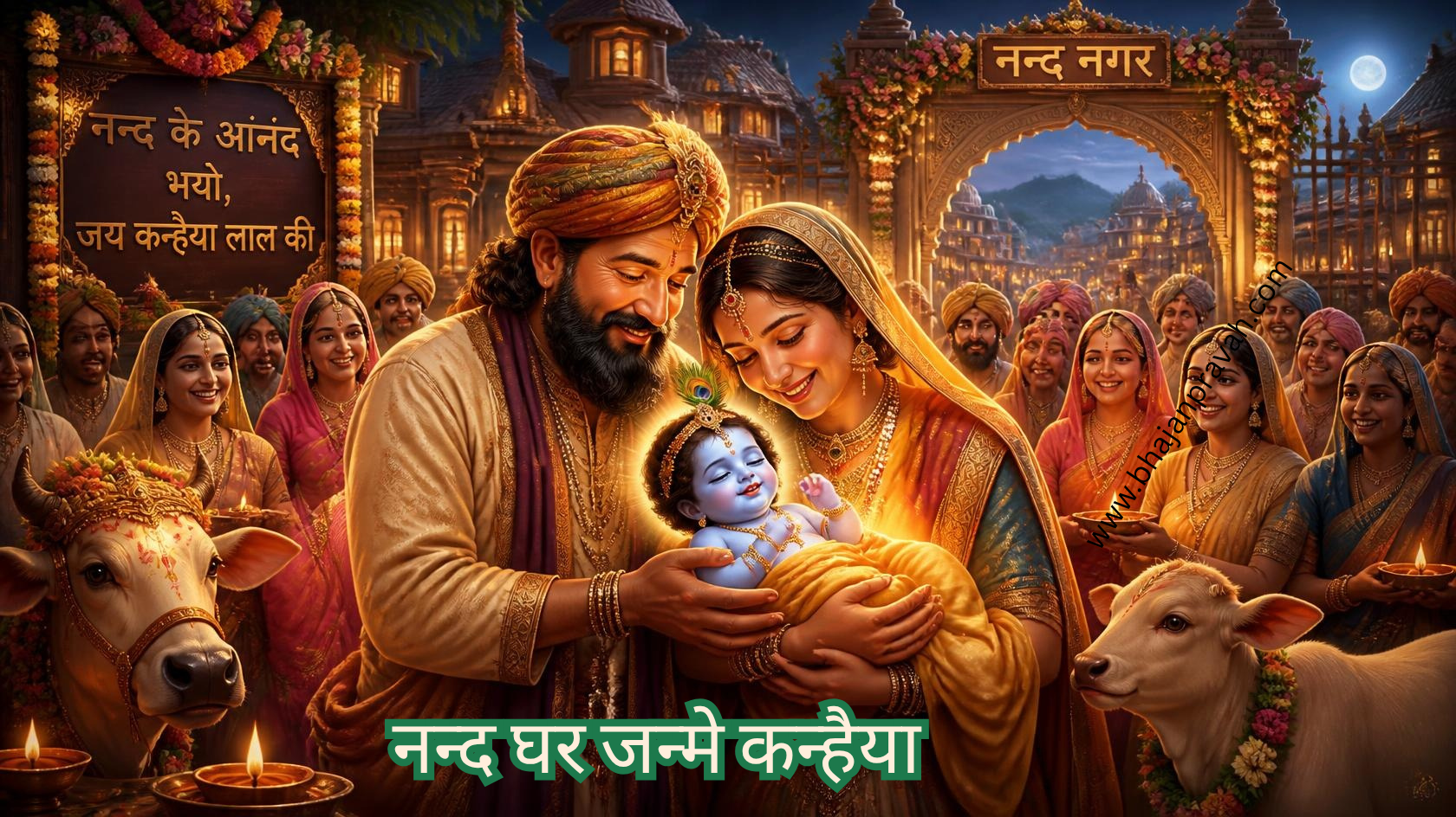 नन्द घर जन्मे कन्हैया