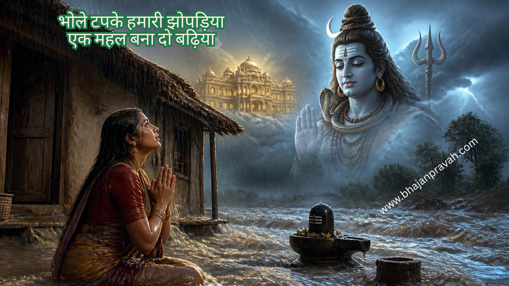 भोले टपके हमारी झोपड़िया एक महल बना दो बढ़िया