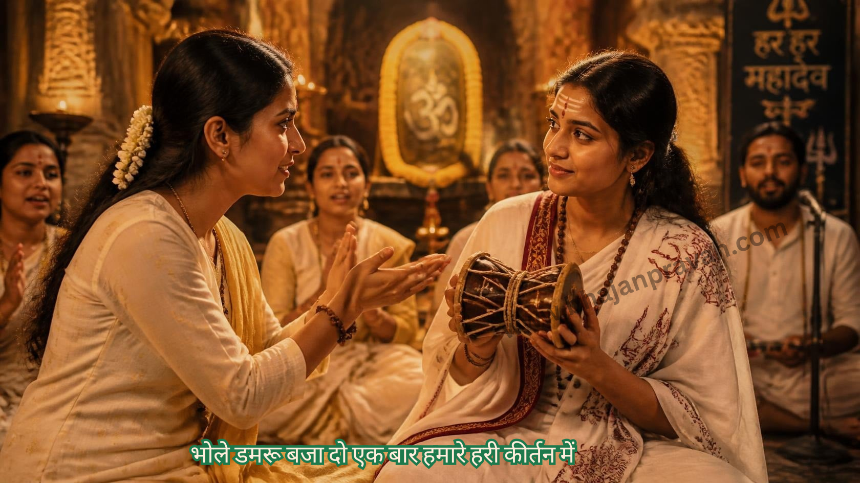 भोले डमरू बजा दो एक बार हमारे हरी कीर्तन में