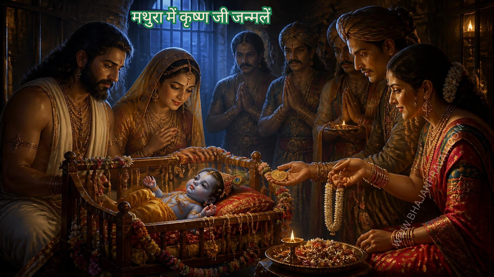 मथुरा में कृष्ण जी जन्मलें