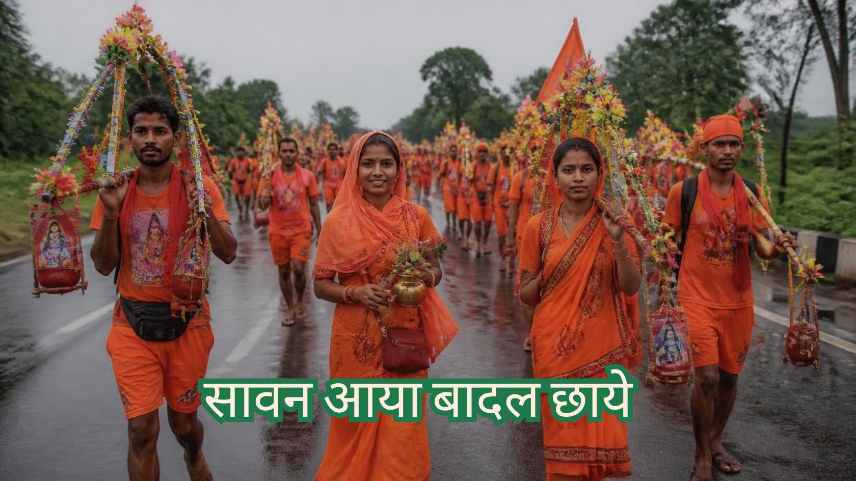 सावन आया बादल छाये ,