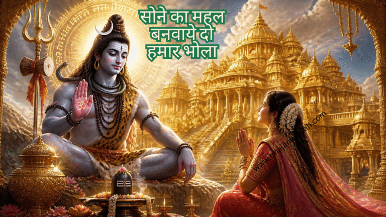 सोने का महल बनवाये दो हमार भोला