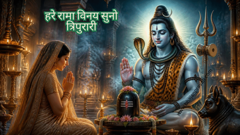 हरे रामा विनय सुनो त्रिपुरारी