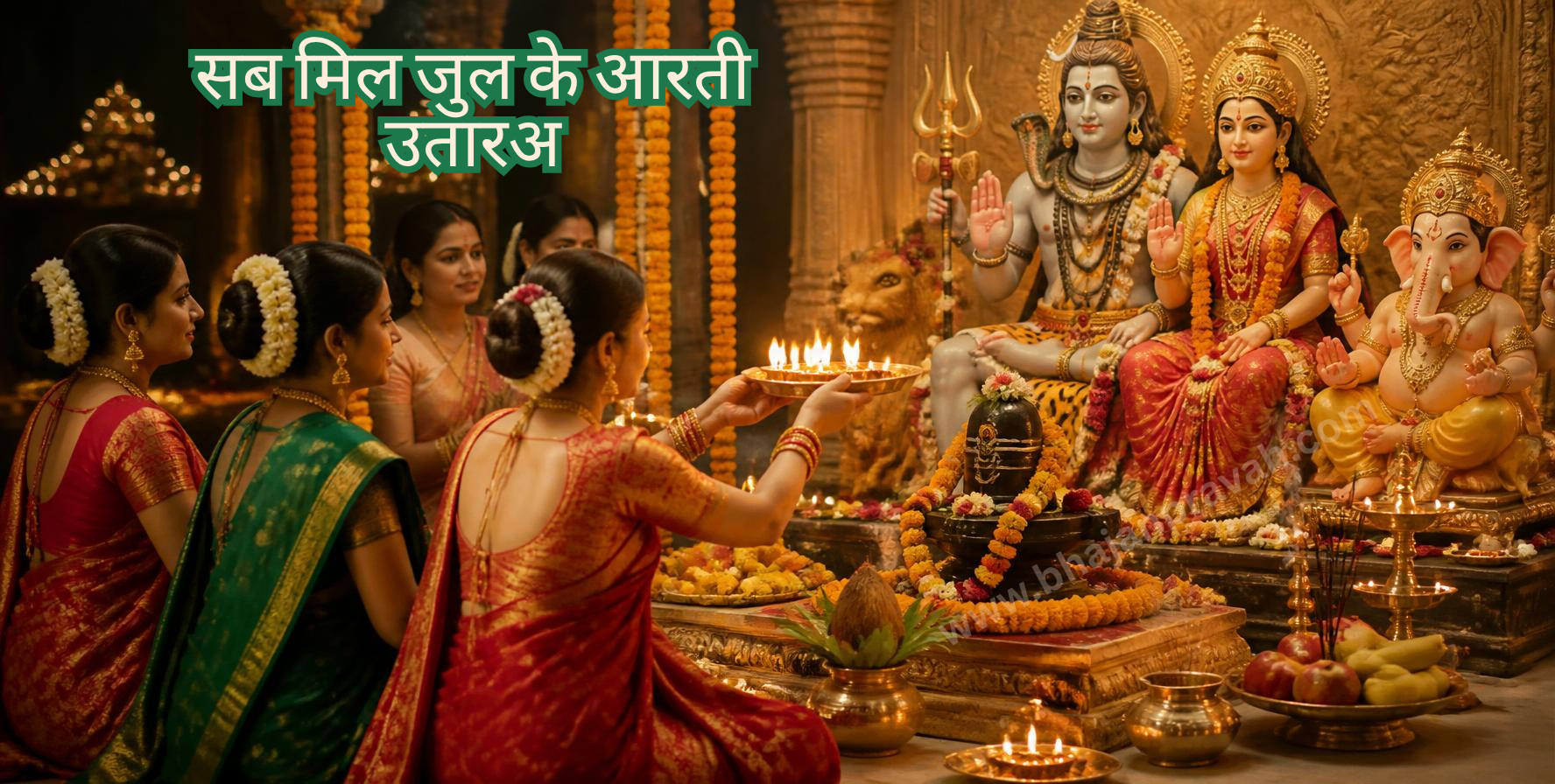 सब मिल जुल के आरती उतारअ