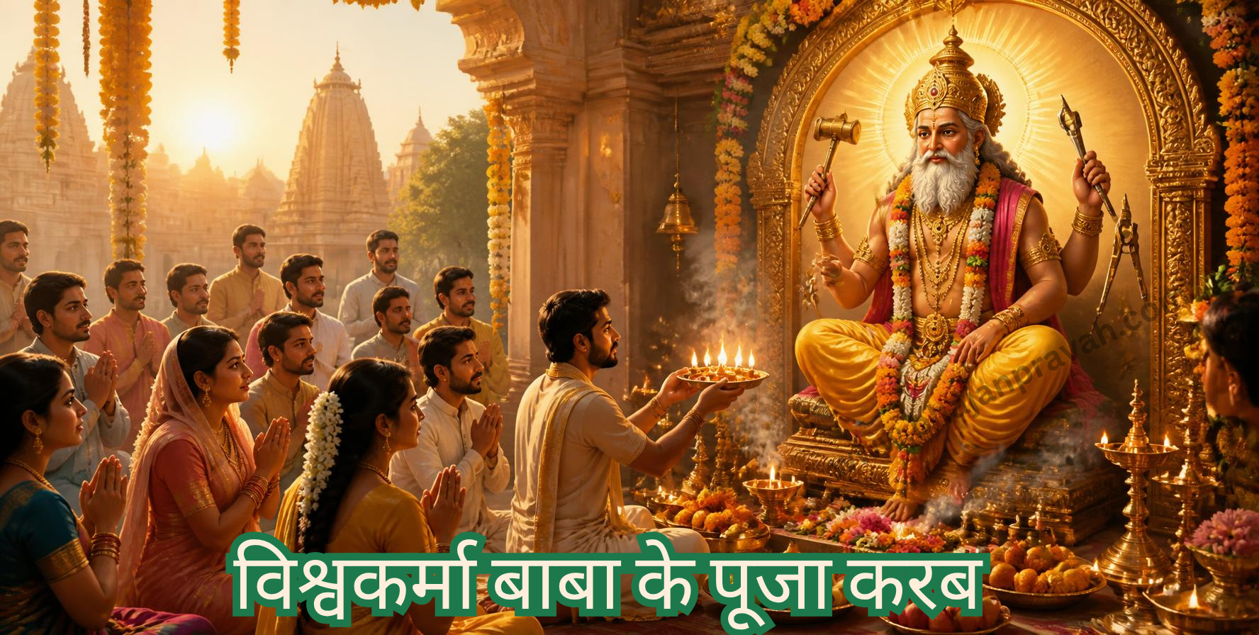 विश्वकर्मा बाबा के पूजा करब