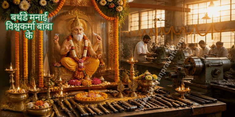 बर्थडे मनाई विश्वकर्मा बाबा के