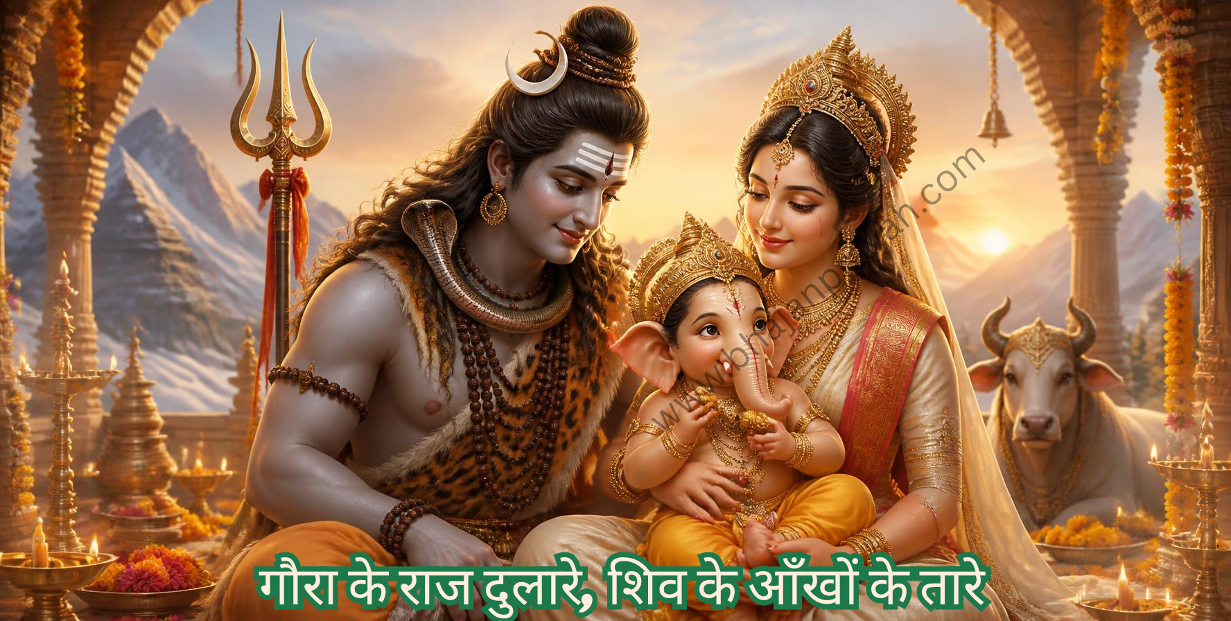 गौरा के राज दुलारे, शिव के आँखों के तारे