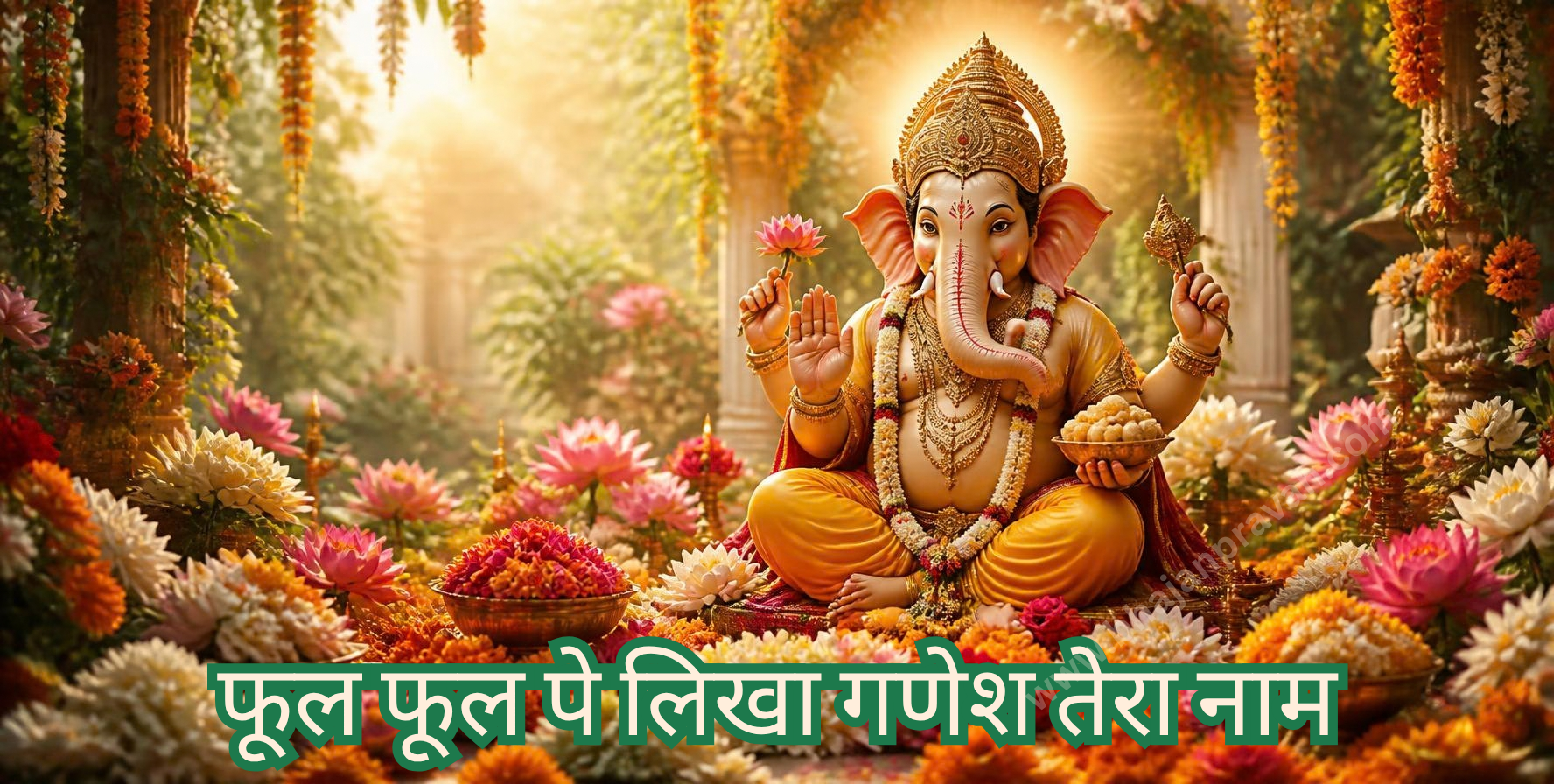 फूल फूल पे लिखा गणेश तेरा नाम