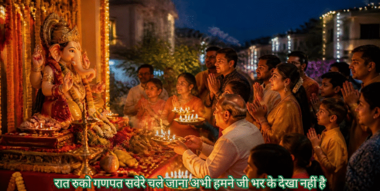 रात रुको गणपत सवेरे चले जाना अभी हमने जी भर के देखा नहीं है