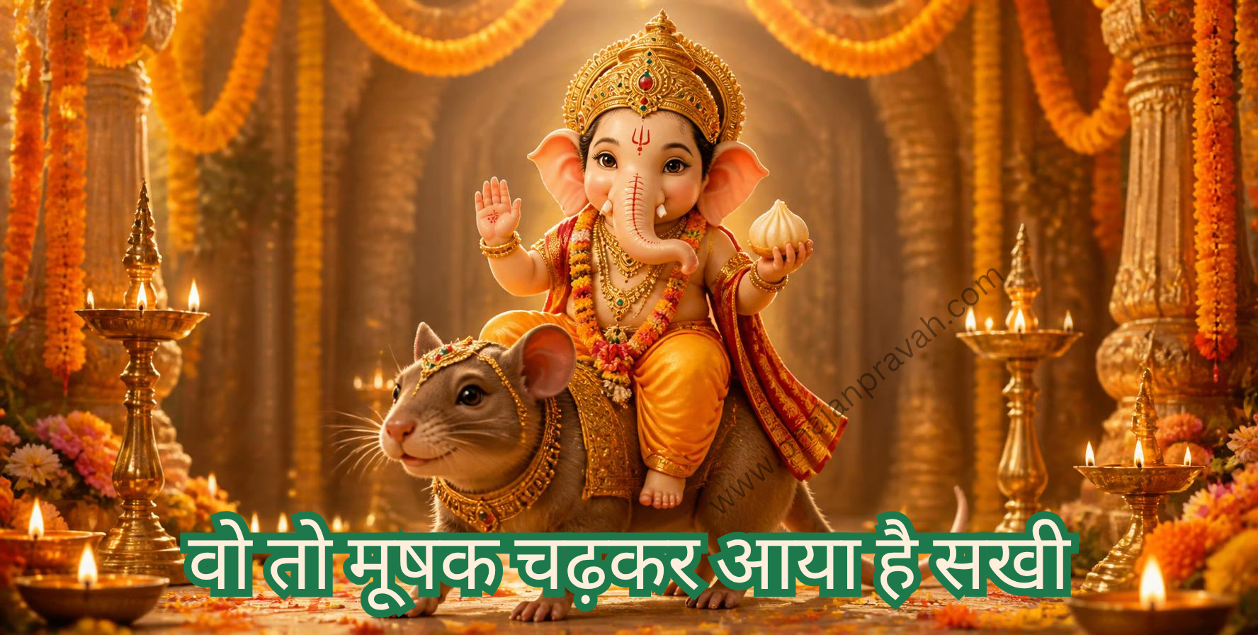 वो तो मूषक चढ़कर आया है सखी