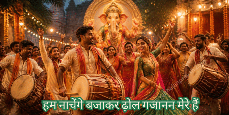 हम नाचेंगे बजाकर ढ़ोल गजानन मेरे हैं